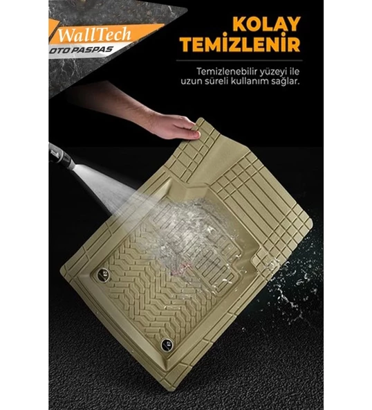 Renault Scenic 3 2009-2015 Uyumlu Havuzlu Oto Paspas A+ Bej - Resim 3