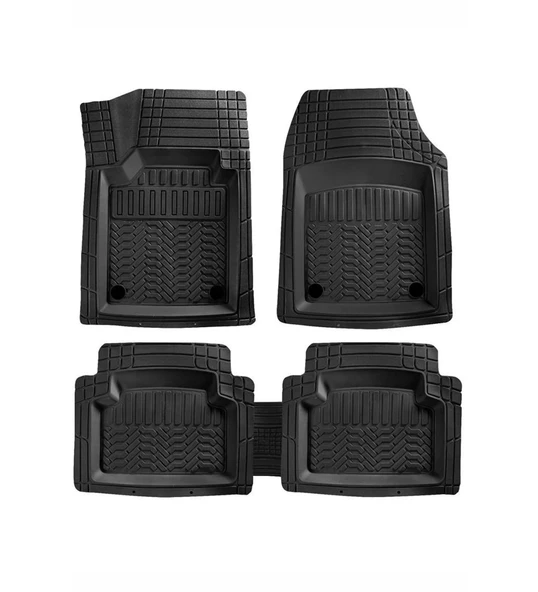 Renault Clio 3 2005-2012 Uyumlu Havuzlu Oto Paspas A+ Siyah