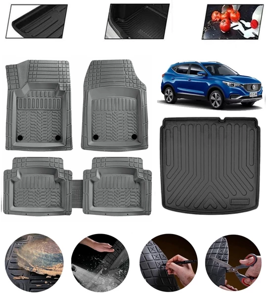 Mg Zs 2020-2026 Alt Uyumlu Paspas Araca Özel Bagaj Havuzu MBS Gri ürün görseli 1