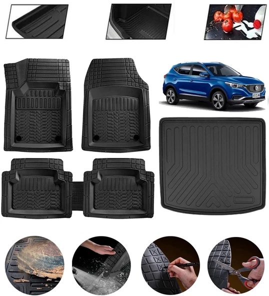 Mg Zs 2020-2026 Ust Uyumlu Paspas Araca Özel Bagaj Havuzu MBS Siyah