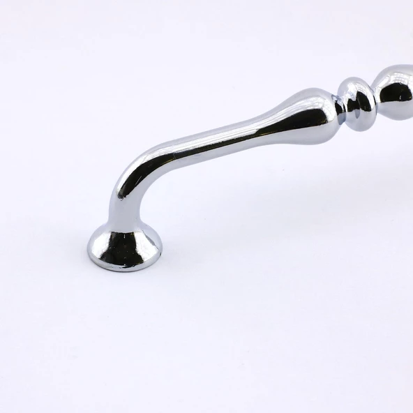Yayık Kulp Mobilya Mutfak Dolabı Çekmece Dolap Kulpları Kapak Kulpu Kulbu Krom Renk 128 mm Metal - 3