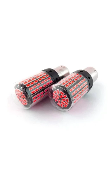 93 Tek Duy 144 Led Geri Vites Ampulü - Kırmızı - 2