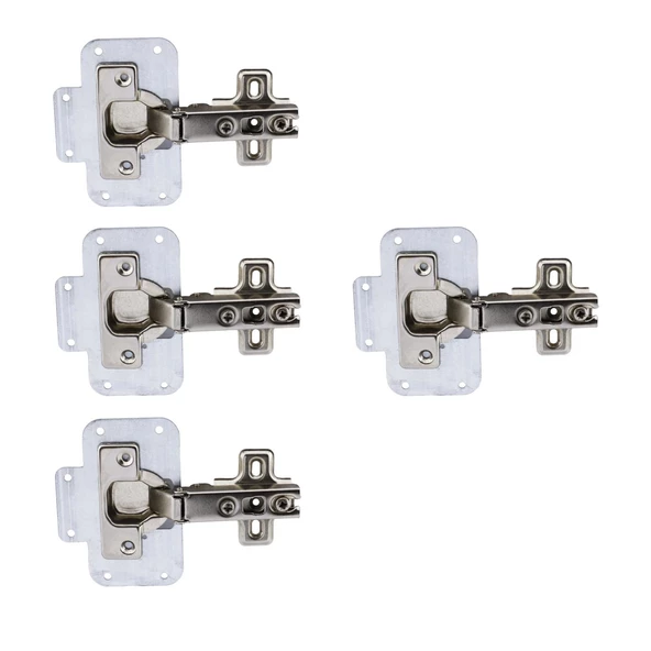 Mobilya Dolap Kapak Metal Tamir Saç Hanaks Mobilya Dolap Kapak Menteşesi Düz Tas Menteşe Set 8'li - Resim 4