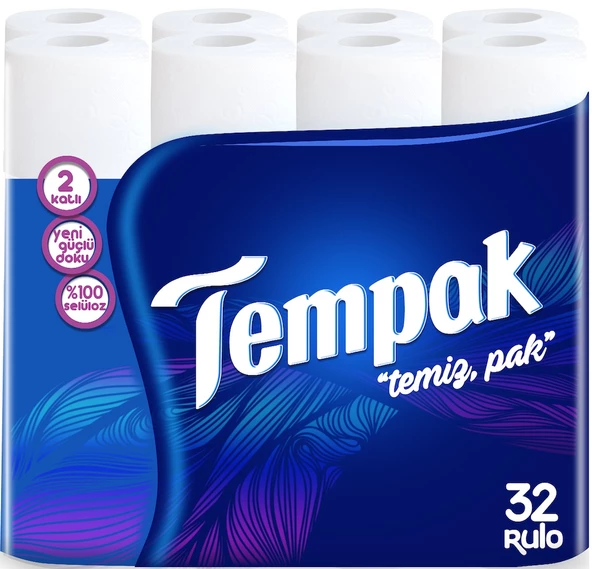 Tempak Tuvalet Kağıdı 64 Lü Pk Çift Katlı (2Pk*32) - 2
