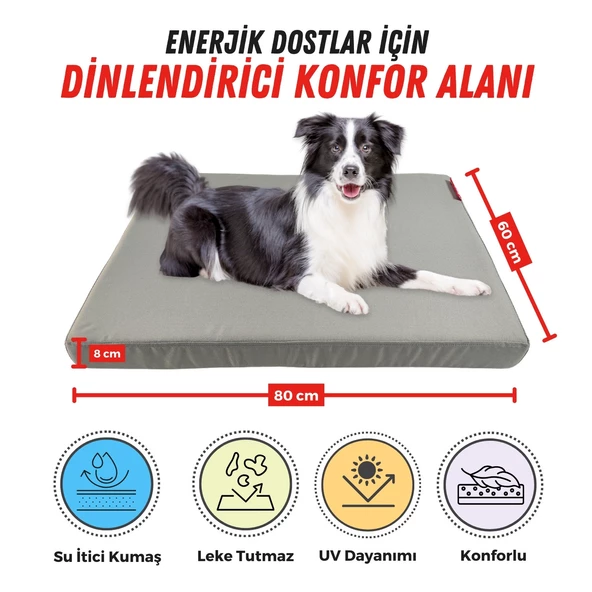 XPERMATE Patiminder Köpek Yatağı Büyük Irk Köpek Yatağı Büyük Köpek Yatakları  60x80cm