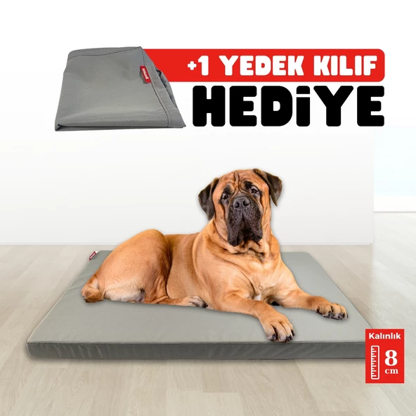 XPERMATE Patiminder Köpek Yatağı Yedek Kılıflı Büyük Irk Köpek Yatağı Büyük Köpek Yatakları  80x120 cm