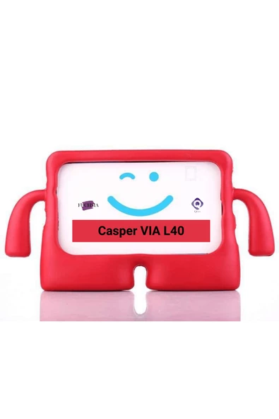 CASPER Via L40-G 10.4 inç Uyumlu Fuchsia iBuy Standlı Eğlenceli Çocuk Ruhlu Tablet Kılıfı - Resim 5