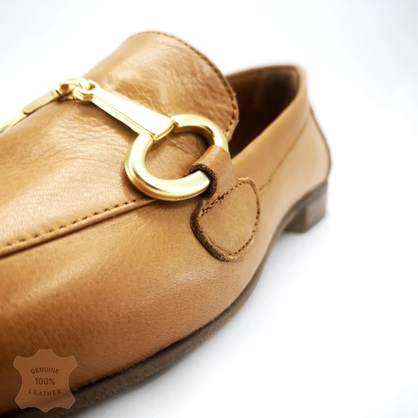 Janestt Kadın Hakiki Deri Soft Deri Loafer Ayakkabı 429-E246 - 4