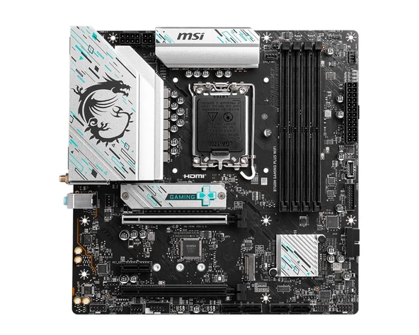 MSI MB B760M GAMING PLUS WIFI DDR5 6800(OC)MHz HDMI DP ATX 1700P - 9
