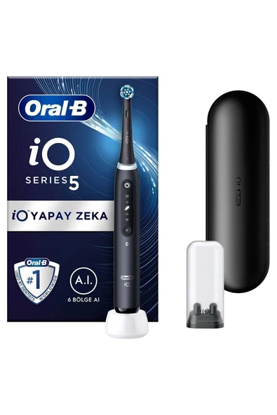 Oral-B iO 5 Şarjlı Diş Fırçası - Mat Siyah