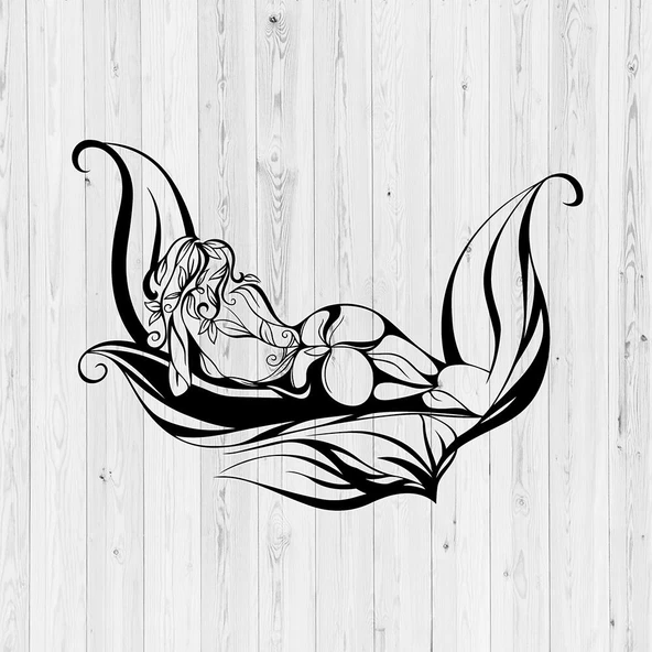 Metal Duvar Süsü Kadın Figürlü Sac Tablo Duvar Dekoru - 3