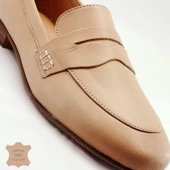 Janestt Kadın Hakiki Deri Soft Deri Loafer Ayakkabı 429-E262 - 9