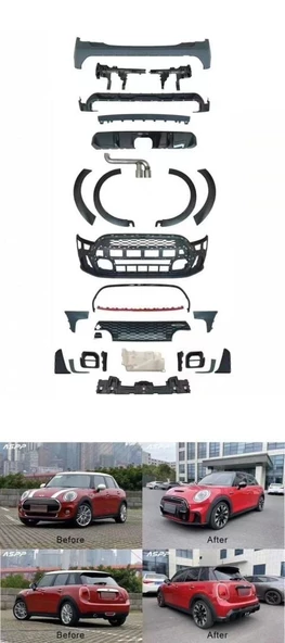 Autogp Mini cooper f55 jcw body kit tampon seti makyajlı görünüm - 2
