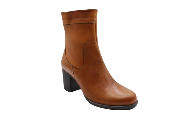 GÖN Deri Kauçuk Taban Kışlık Bayan Bot - 9