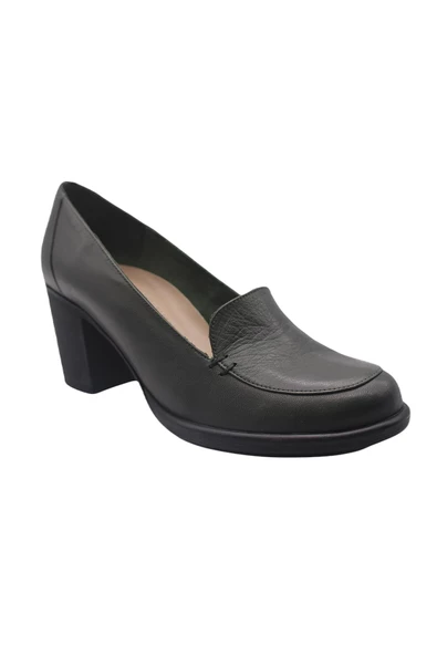 Gönderi Termo Taban Deri Topuklu Bayan Ayakkabı - 5