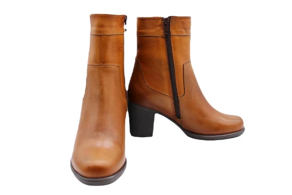 GÖN Deri Kauçuk Taban Kışlık Bayan Bot - 3