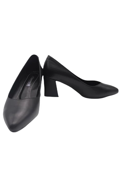 Gönderi Typu Taban Deri Topuklu Ayakkabı - 3