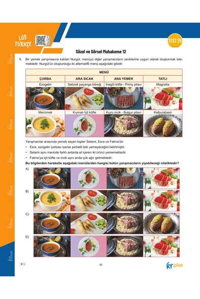 KR Plus LGS Relaks Türkçe Soru Fasikülü - 5