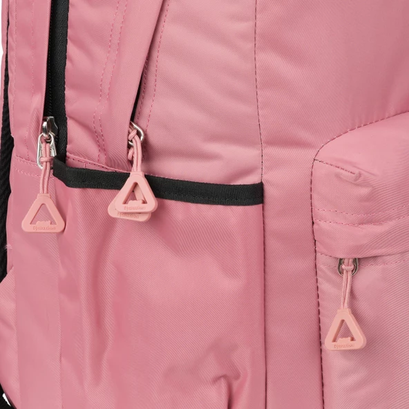 3 Bölmeli Su Geçirmez Kumaş Tablet Bölmeli Okul-Seyahat Sırt Çantası SYG2115-Pembe - Resim 5