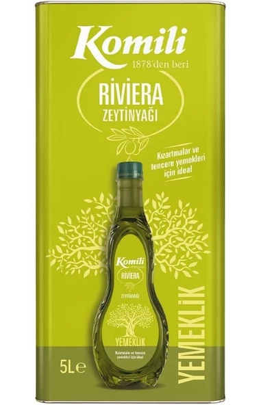 Komili Zeytinyağı 5LT Riviera (Teneke)