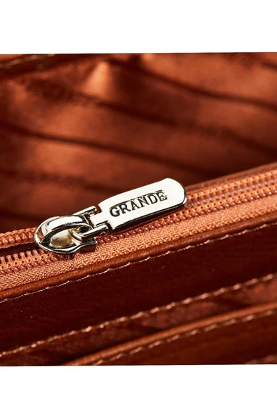 Grande Erkek Hakiki Deri Evrak Çantası Taba 4211 - Resim 5