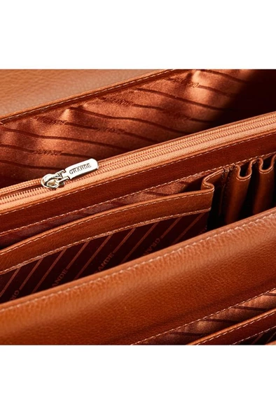 Grande Erkek Hakiki Deri Evrak Çantası Siyah 4211 - Resim 2