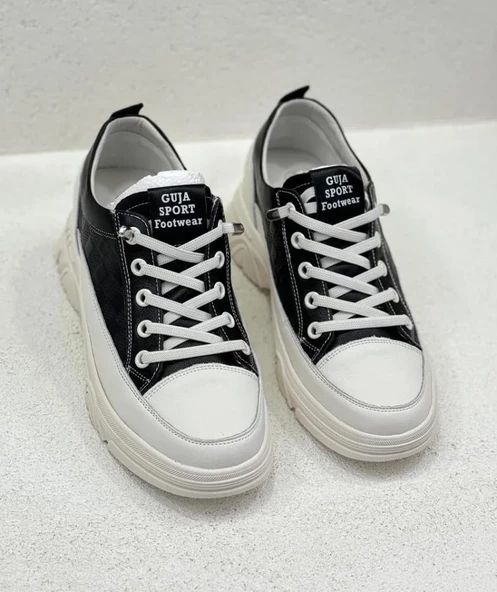 GUJA 24Y314 GİZLİ TOPUK DERİ KADIN SNEAKER AYAKKABI - 7