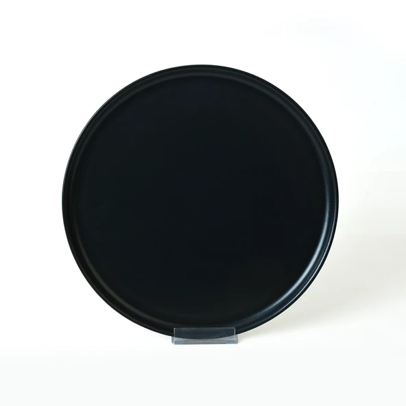 Keramika Mat Siyah Nordic Servis Tabağı 28 cm 6 Adet 956 - 5