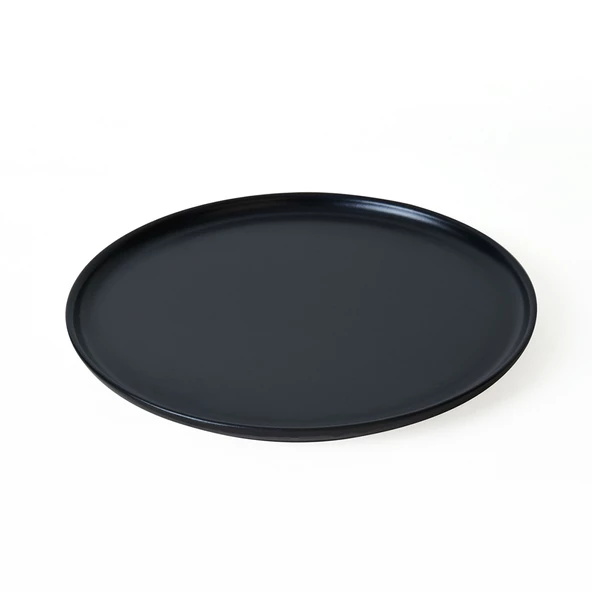 Keramika Mat Siyah Nordic Servis Tabağı 28 cm 6 Adet 956 - 4