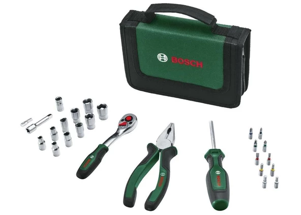 Bosch Taşınabilir El Aleti Seti 26 Parça - 1600A02BY2