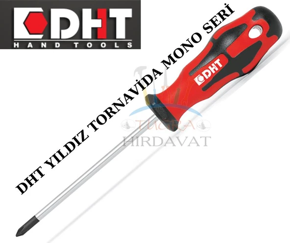 DHT D04412200 Yıldız Uçlu Tornavida Ph2x200 Mono Serisi Kaliteli - 3