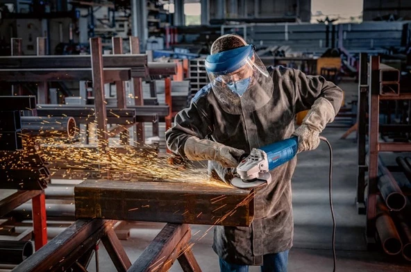 Bosch Professional GWS 2000-230 P Büyük Taşlama Makinesi (2.000 W, Disk Çapı: 230 mm, 6.500 dev/dak) - 2