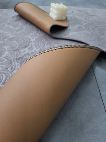 Bonny Home Ultrasoft Desenli 3lü Gri Klozet Takımı Banyo Halısı Paspası Seti - 2