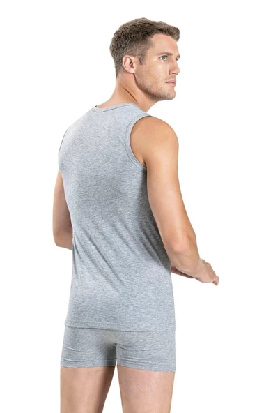 JİBER 114 ERKEK SIFIR KOL SIFIR YAKA ATLET 6 ADET - Resim 4