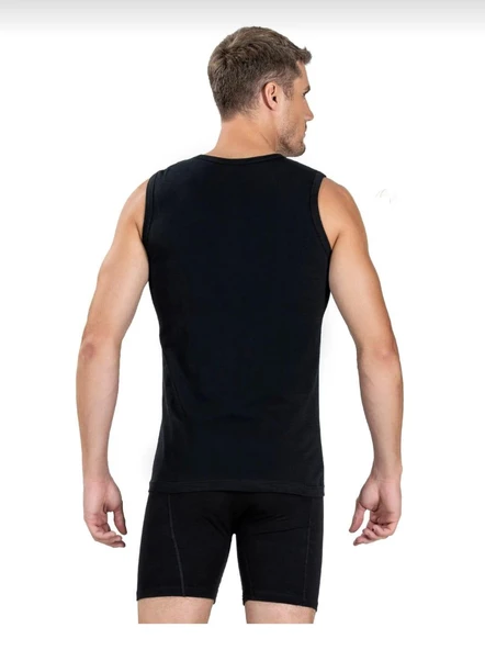 JİBER 114 ERKEK SIFIR KOL SIFIR YAKA ATLET 6 ADET - Resim 2