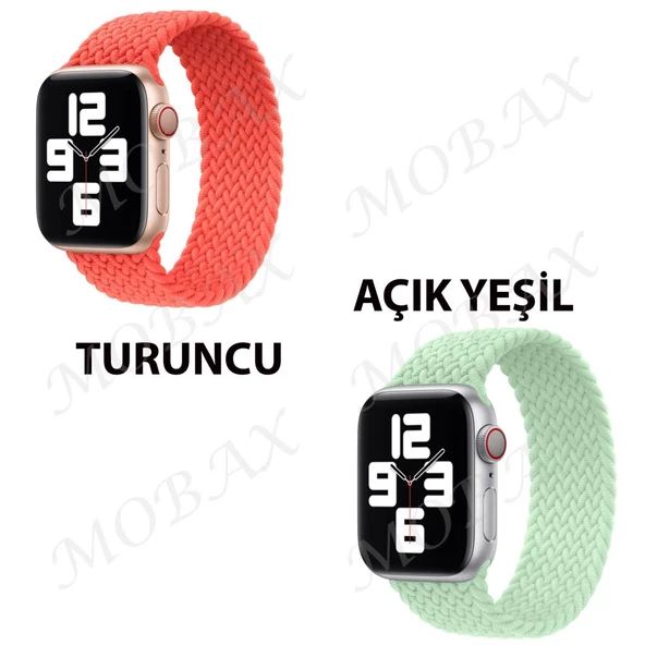 Apple Watch 10 42mm - 38/40/41mm Kordon Medium Örgü Solo Loop Kordon 32 147mm 2/3/4/5/6/se/7/8/9 - 6