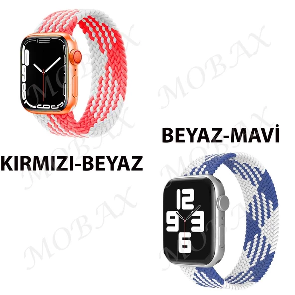 Apple Watch 10 42mm - 38/40/41mm Kordon Medium Örgü Solo Loop Kordon 32 147mm 2/3/4/5/6/se/7/8/9 - 5
