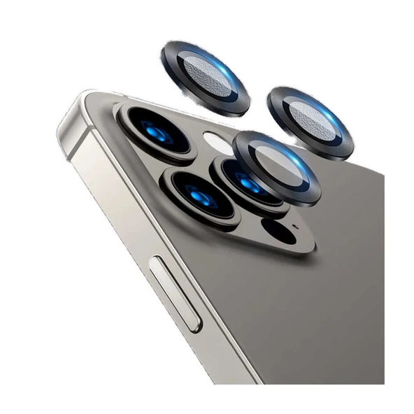 Apple iPhone 12 Pro Max Kamera Lens Koruyucu Çerçeveli Koruyucu CL-02 - 2