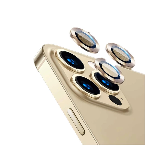 Apple iPhone 12 Pro Max Kamera Lens Koruyucu Çerçeveli Koruyucu CL-02 - 3