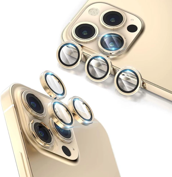 Apple iPhone 12 Pro Max Kamera Lens Koruyucu Çerçeveli Koruyucu CL-02 - 11