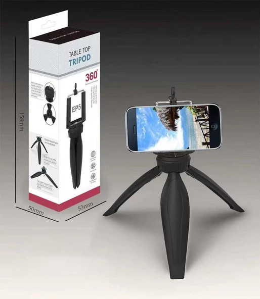 Masaüstü Telefon Tutucu Tripod Table Top Tripod EP-5 - 3
