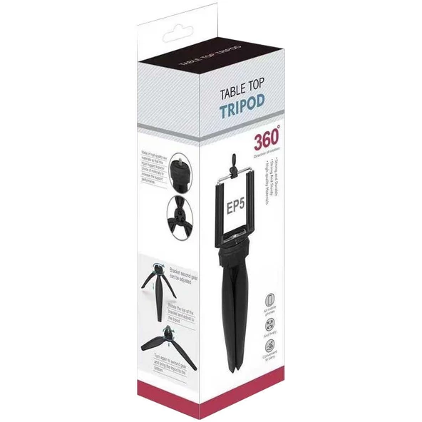 Masaüstü Telefon Tutucu Tripod Table Top Tripod EP-5 - 2
