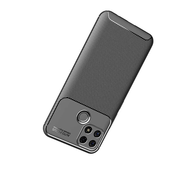 Oppo A15S Kılıf Karbon Silikon Case - 4
