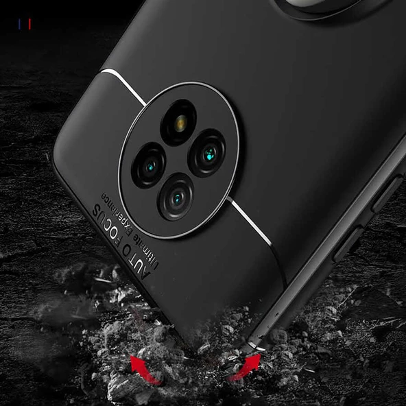 Xiaomi Redmi Note 9T Kılıf Yüzüklü Magnetli Ravel Case - 7
