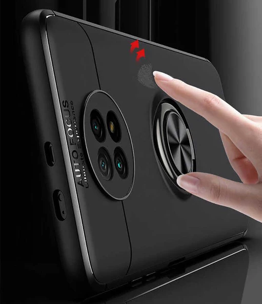 Xiaomi Redmi Note 9T Kılıf Yüzüklü Magnetli Ravel Case - 5