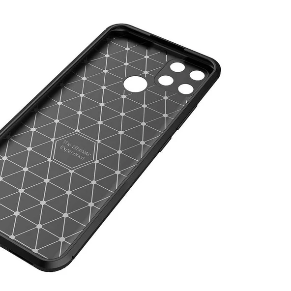 Oppo A15S Kılıf Karbon Silikon Case - 3