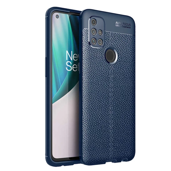 One Plus Nord N10 5G Kılıf Deri Tarzı Niss Silikon Case