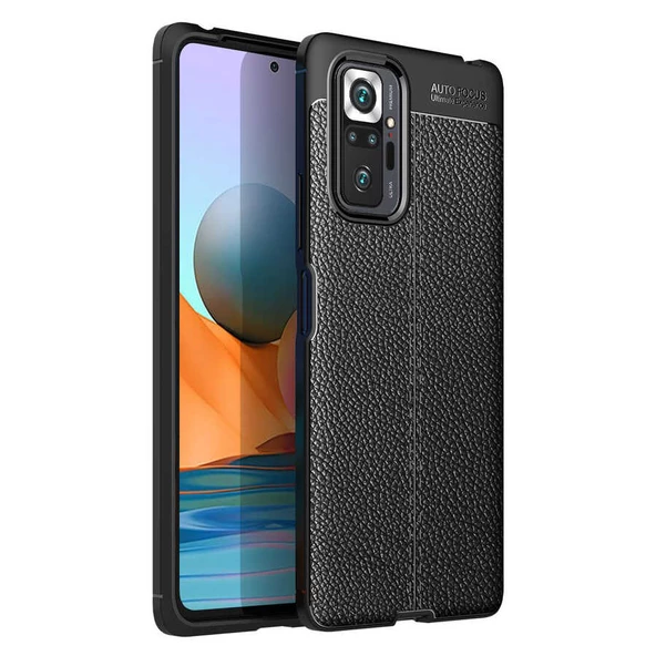 Xiaomi Redmi Note 10 Pro Kılıf Deri Tarzı Niss Silikon Case