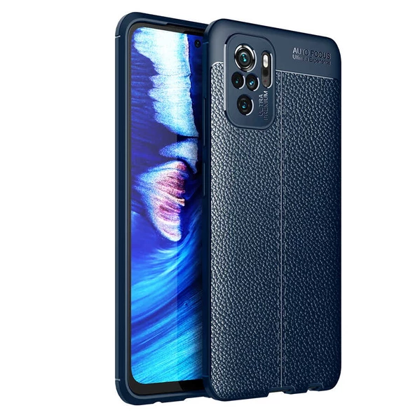 Xiaomi Redmi Note 10S Kılıf Deri Tarzı Niss Silikon Case