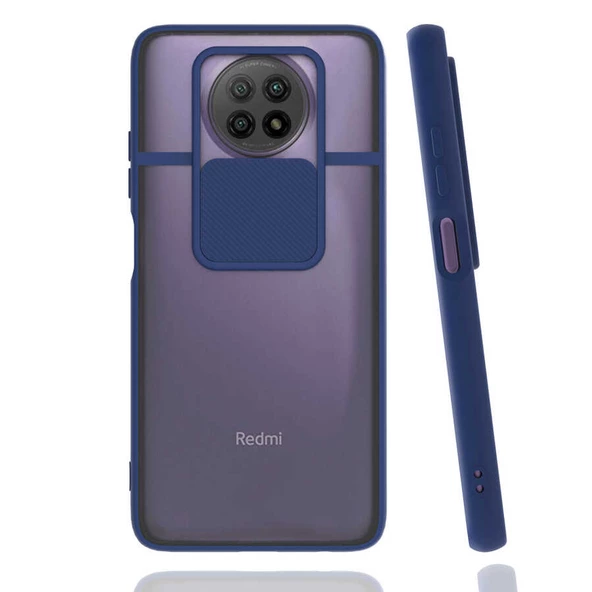 Xiaomi Redmi Note 9 5G Kılıf Kamera Kapatmalı Lensi Case - 8
